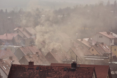 Smog okolo rodinných domov