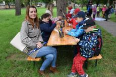 Children at an educational event