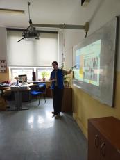 Lecturer with the kids