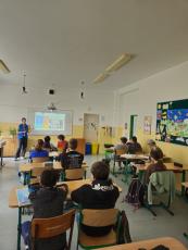 Class during the lecture