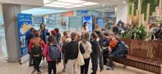 Kids at the info point