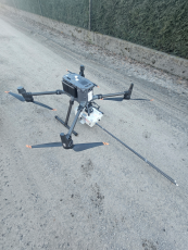 Drone on land