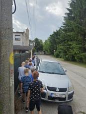 Deti počas mapovania terénu