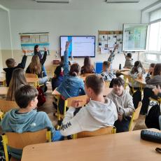 Lecturer with the kids