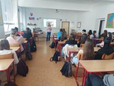 Lecturer with the kids