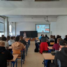 Lecturer with the kids
