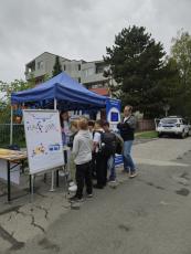 Info stánok počas podujatia