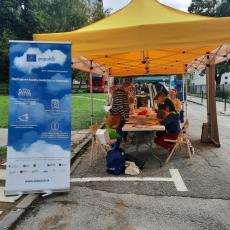 Info stánok počas podujatia